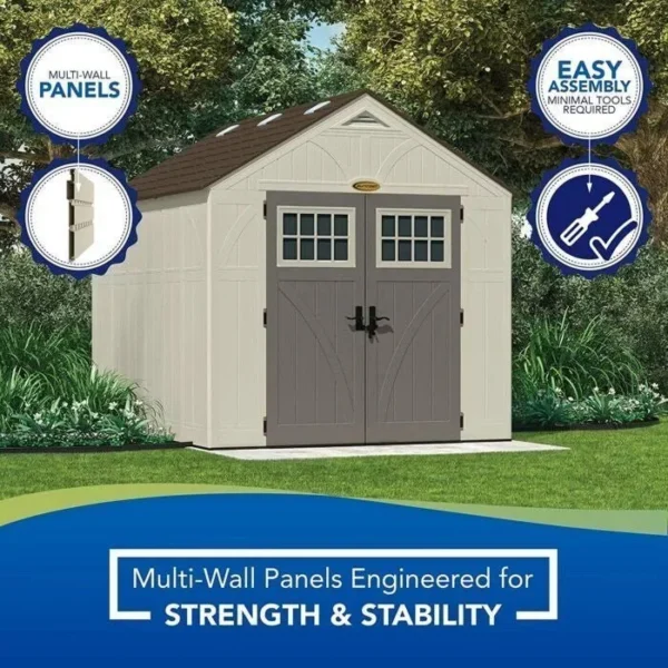 Suncast BMS8100 8′ x 10′ Tremont Storage Shed - Image 4