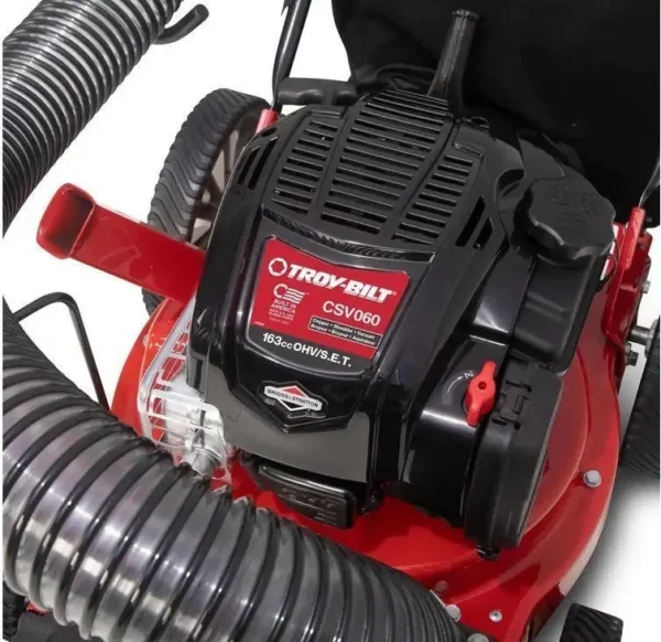 Troy-Bilt 24 in. Leaf Vacuum Head 1.5 in. Chipping Capacity Gas Powered Chipper Shredder Vacuum with High Rear Wheels - Image 3
