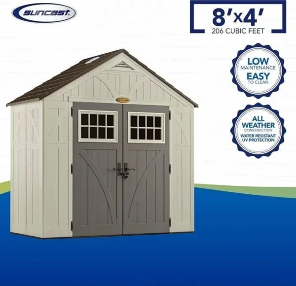Suncast BMS8400D “4 x 8” Tremont Storage Shed - Image 5