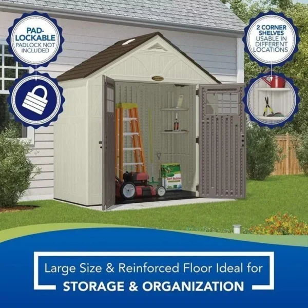 Suncast BMS8400D “4 x 8” Tremont Storage Shed - Image 3
