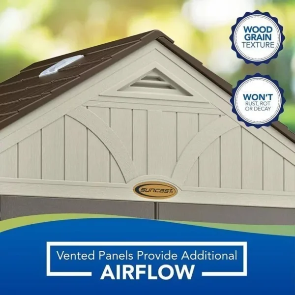 Suncast BMS8400D “4 x 8” Tremont Storage Shed - Image 4