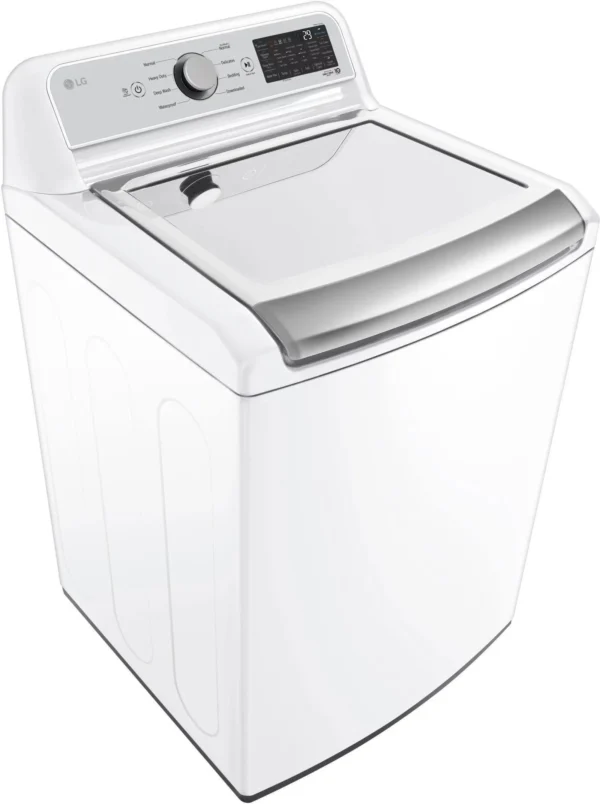 LG – 5.5 Cu. Ft. Smart Top Load Washer with TurboWash3D – White - Image 6